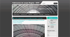 Desktop Screenshot of fabricacioncarpasbogota.com